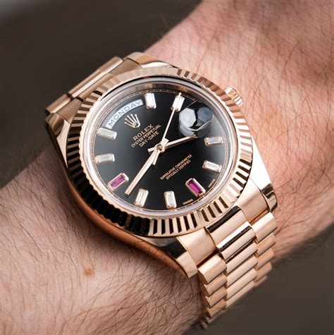 rose gold 41mm rolex|rose gold rolex used.